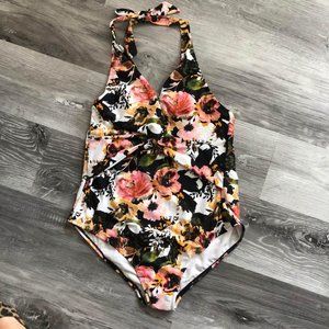 *NWOT* Kona Sol Boho Floral Swimsuit Women's XL